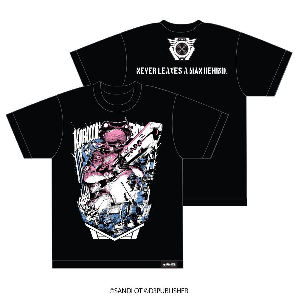 地球防衛軍5 ビッグシルエットTシャツ "コロニスト VS 全地球防衛機構軍"