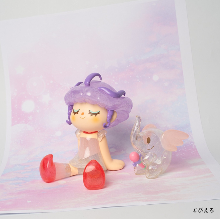 魔法の天使クリィミーマミ GREENIE & ELFIE フィギュア - クリアピンクグリッターバージョン