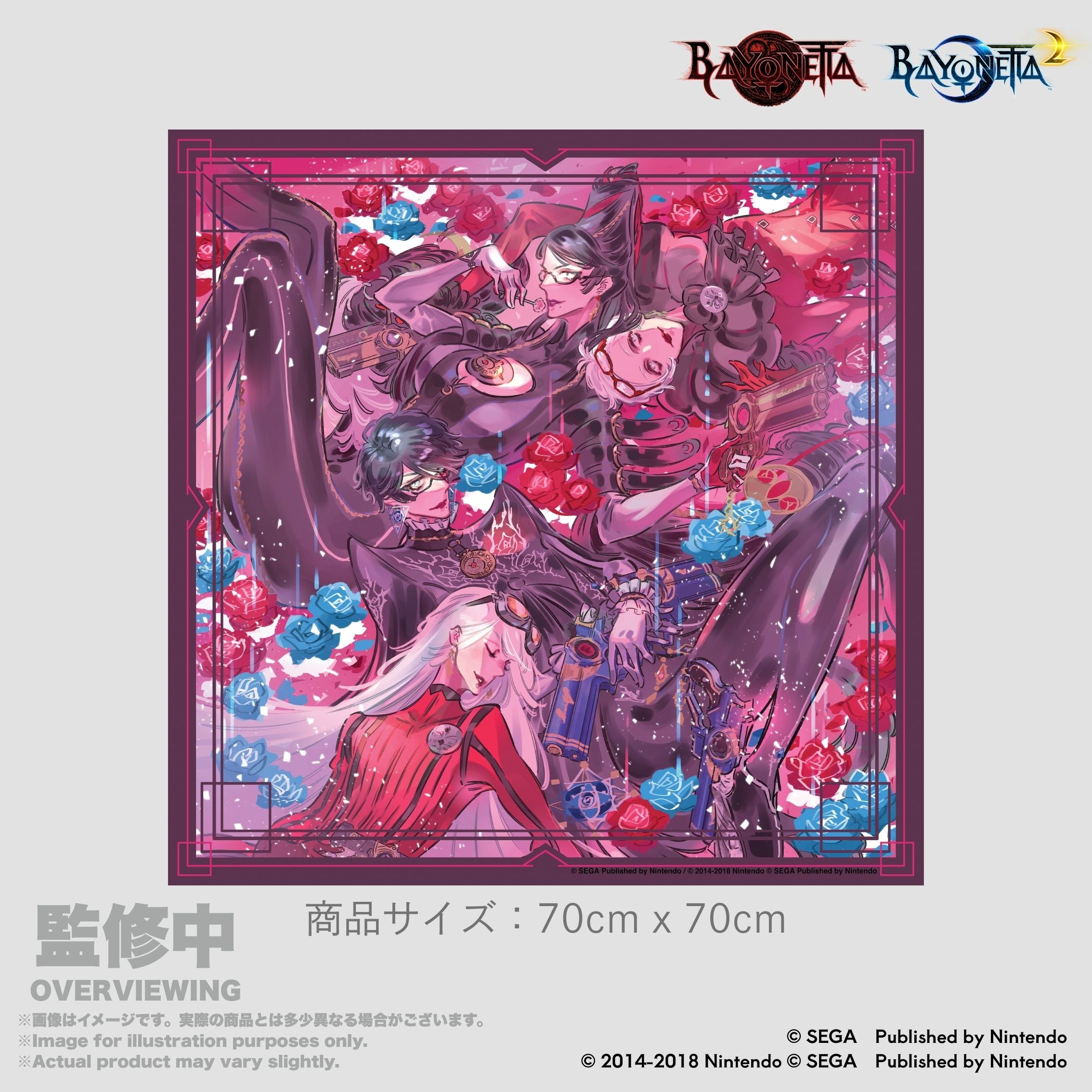 ベヨネッタ（1&2） スカーフ 島崎麻里氏「ベヨネッタ＆ジャンヌ」アート