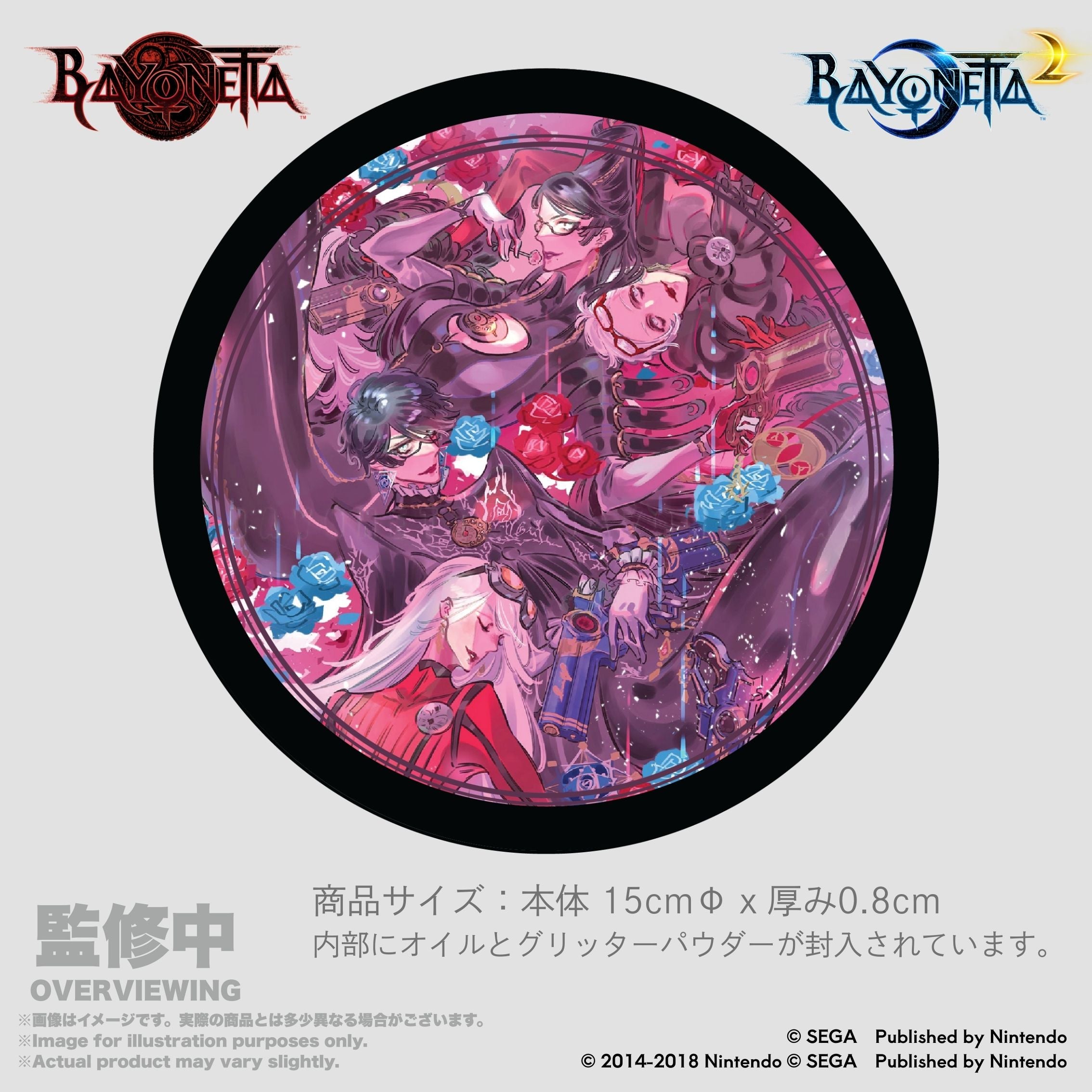 ベヨネッタ（1&2） グリッターコースター 島崎麻里氏「ベヨネッタ＆ジャンヌ」アート