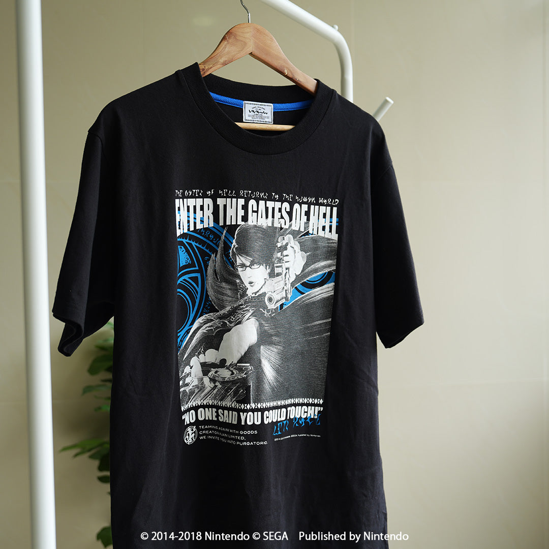 ベヨネッタ2 The Gates of Hell x いいじゃん フロントプリントシャツ