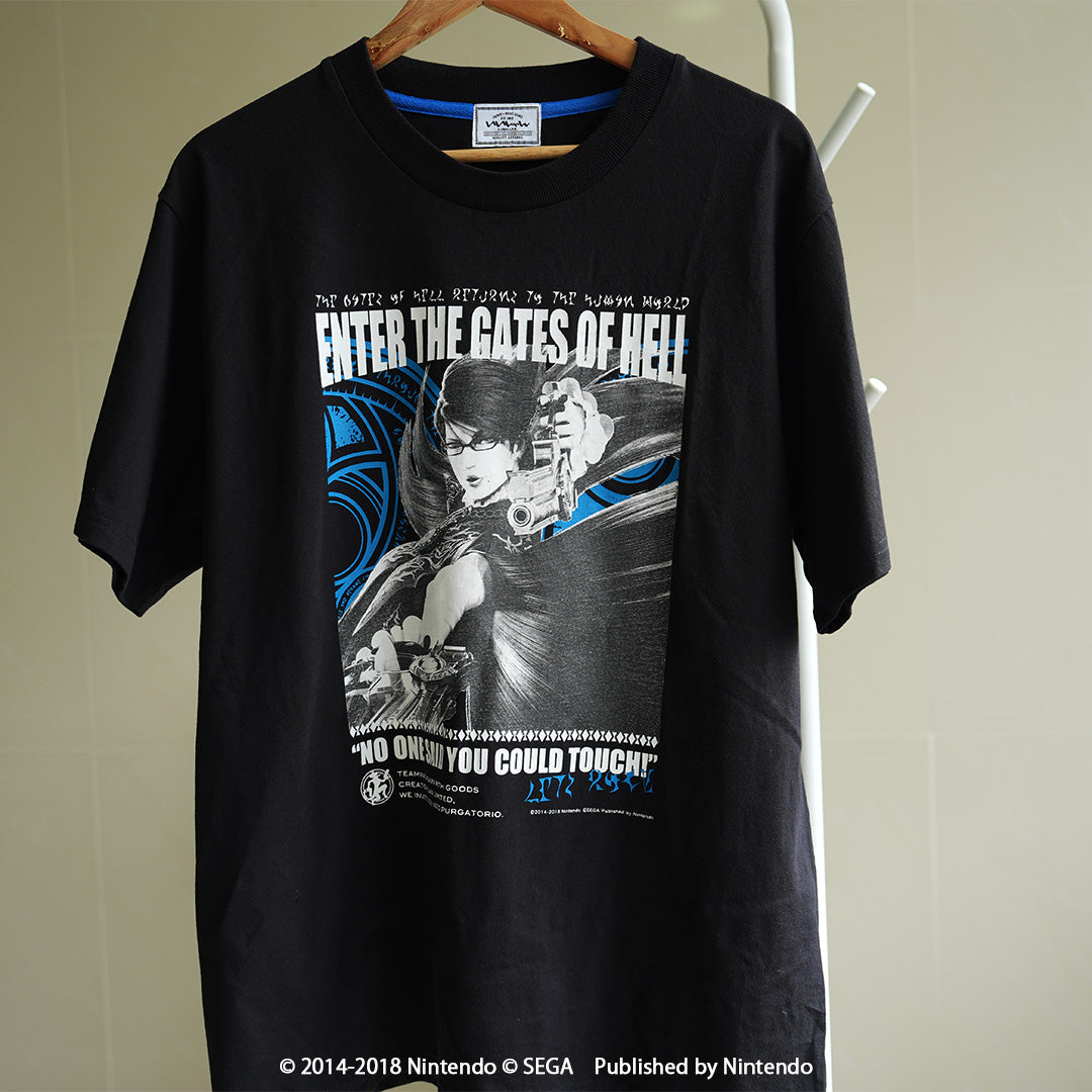 ベヨネッタ2 The Gates of Hell x いいじゃん フロントプリントシャツ