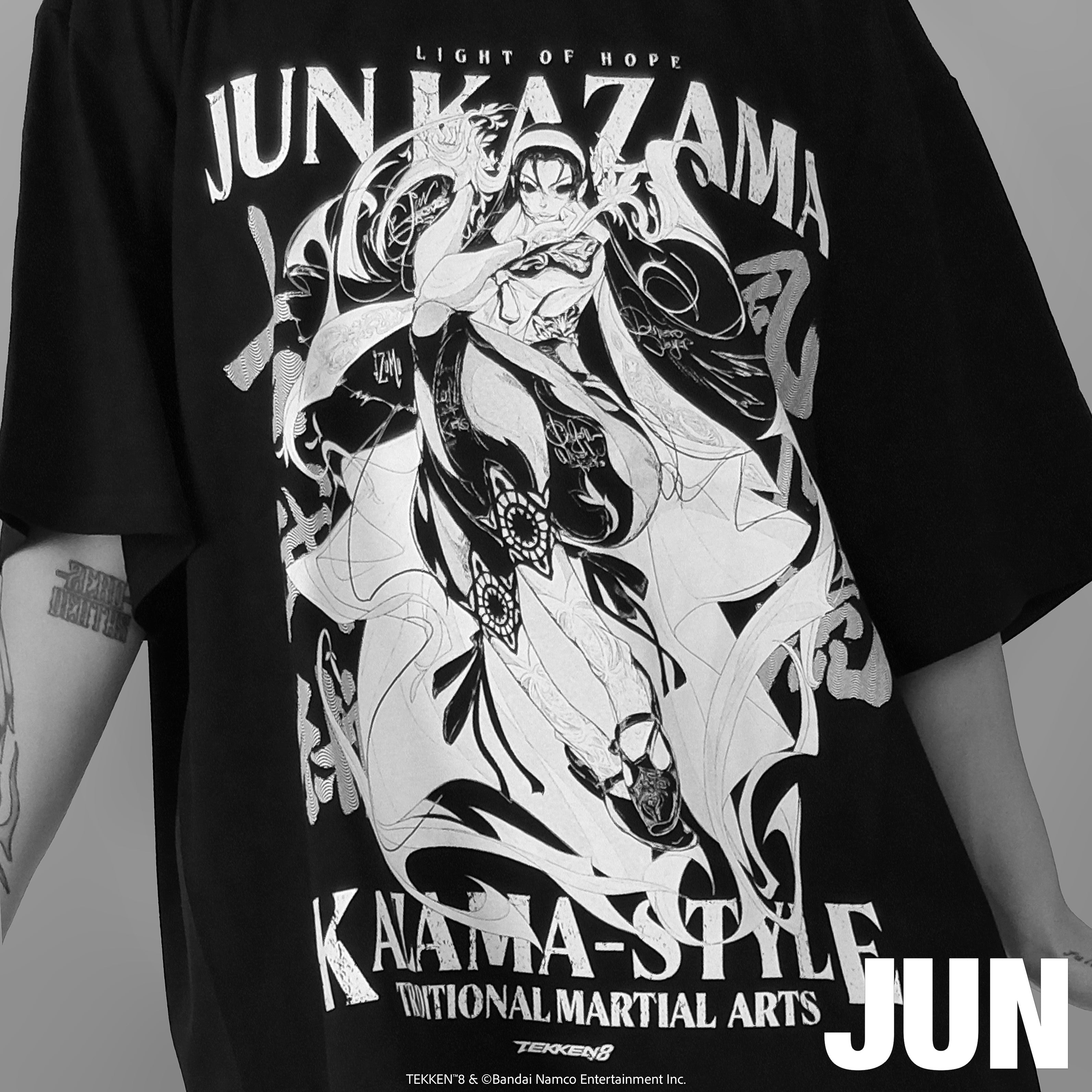 【予約商品 7月発送予定】TEKKEN 8 全キャラTシャツ第二弾  Jun Kazama